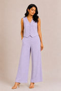Sara - Lavender Crepe Vest Co-ord Set