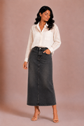 Taara - Ivory Star Thread-Work Sheer Shirt